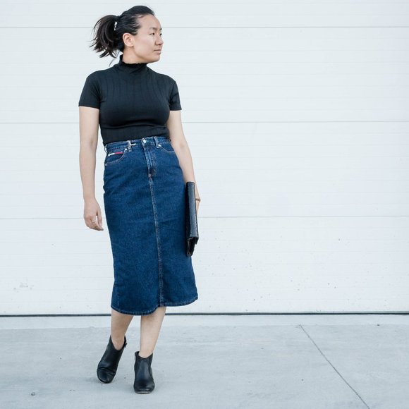 Retro Tommy Hilfiger Jean Skirt - Picture 6 of 6